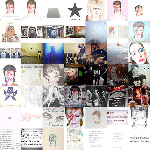 David Bowie Photo Mosaic Tribute