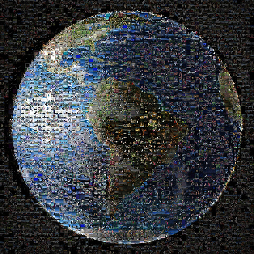 A Worldwide Photo Mosaic