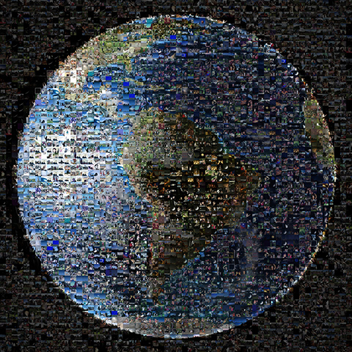 NASA's Wave At Cassini Event Photo Mosaic