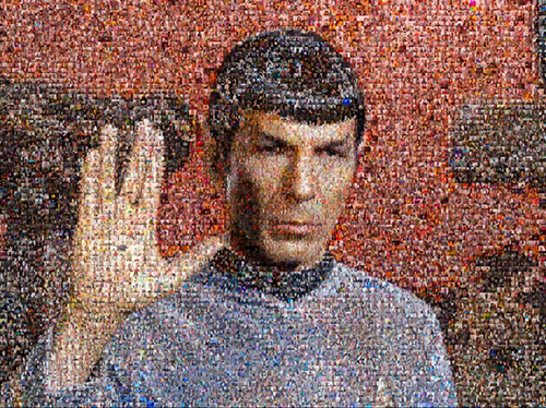 The Spock Photo Mosaic Tribute
